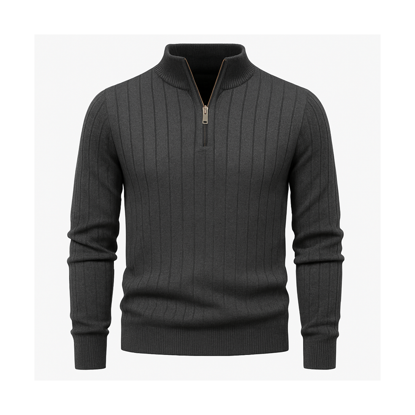 Zip Classic Knit Sweater